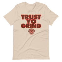 Trust Yo Grind Clockwork brown and orange Short-Sleeve Unisex T-Shirt