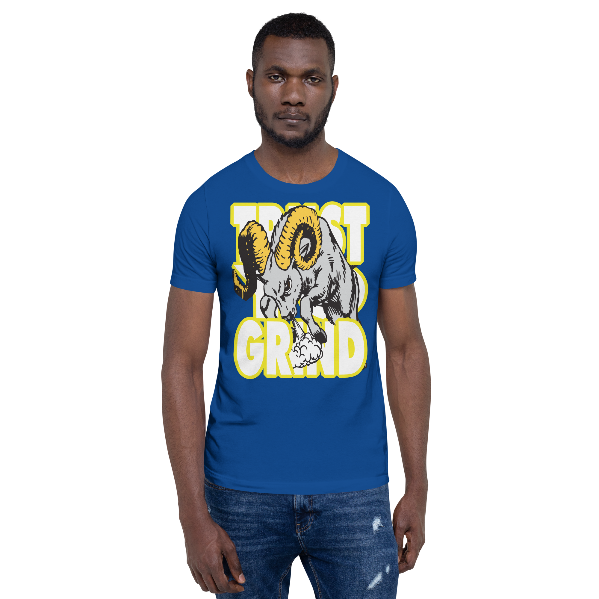 Trust Yo Grind Rams NFL logo Unisex t-shirt