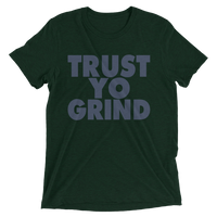 Trust Yo Grind Teal and Navy Short sleeve t-shirt