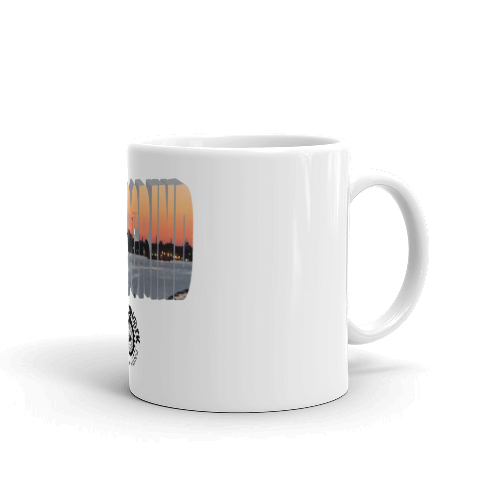 Clockwork Rise And Grind White glossy mug